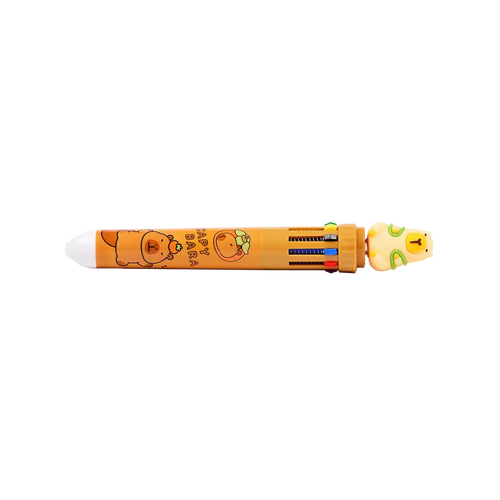 10-in-1 Kugelschreiber mit Capybara-Design (Mehrfarbig)