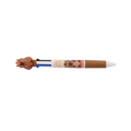Kugelschreiber mit 4 Farben und Capybara-Design (Braun/Weiß/Bunt)