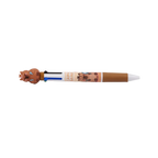 Kugelschreiber mit 4 Farben und Capybara-Design (Braun/Weiß/Bunt)