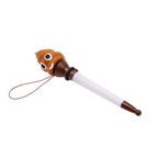 Kugelschreiber mit Emoji-Design (Braun/Weiß)