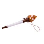 Kugelschreiber mit Emoji-Design (Braun/Weiß)