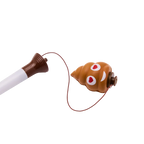 Kugelschreiber mit Emoji-Design (Braun/Weiß)
