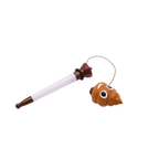 Kugelschreiber mit Emoji-Design (Braun/Weiß)