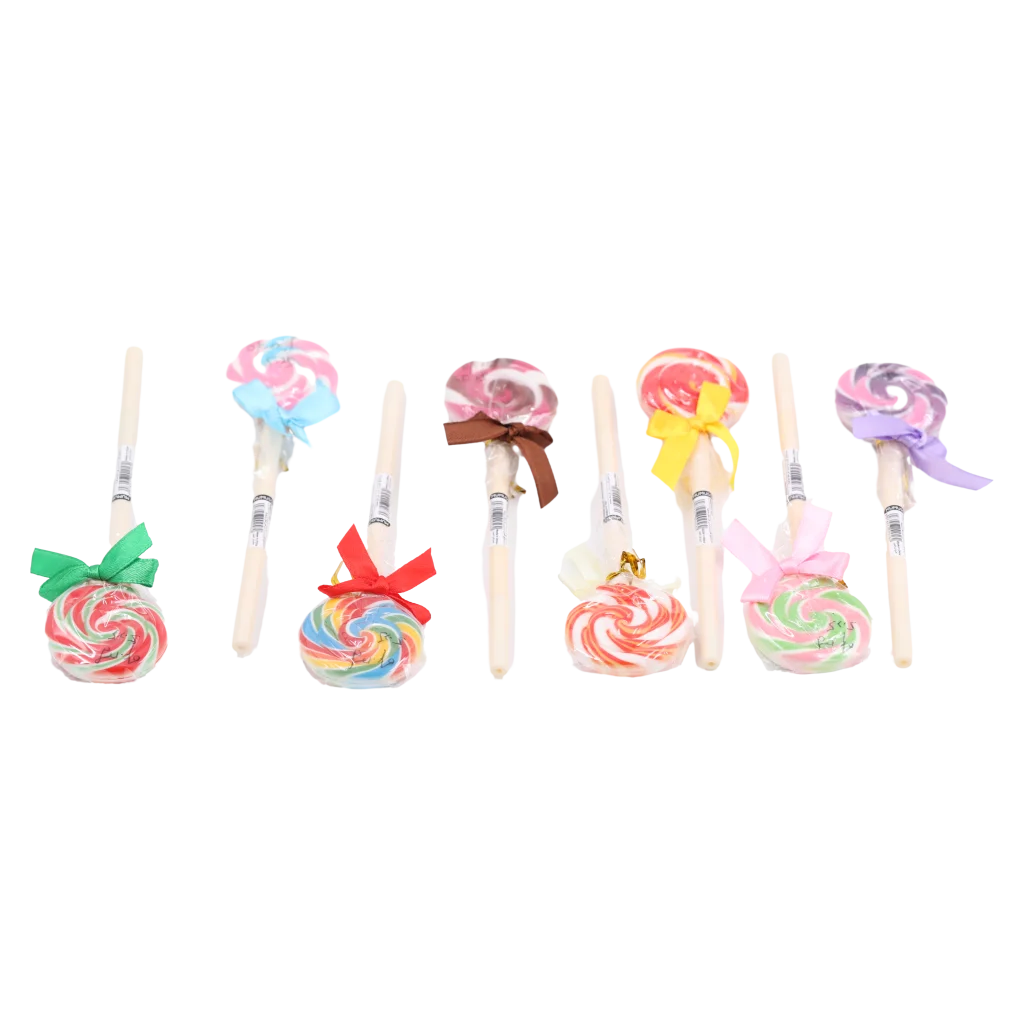 Kugelschreiber im Lollipop-Design mit Schleife (Mehrfarbig)