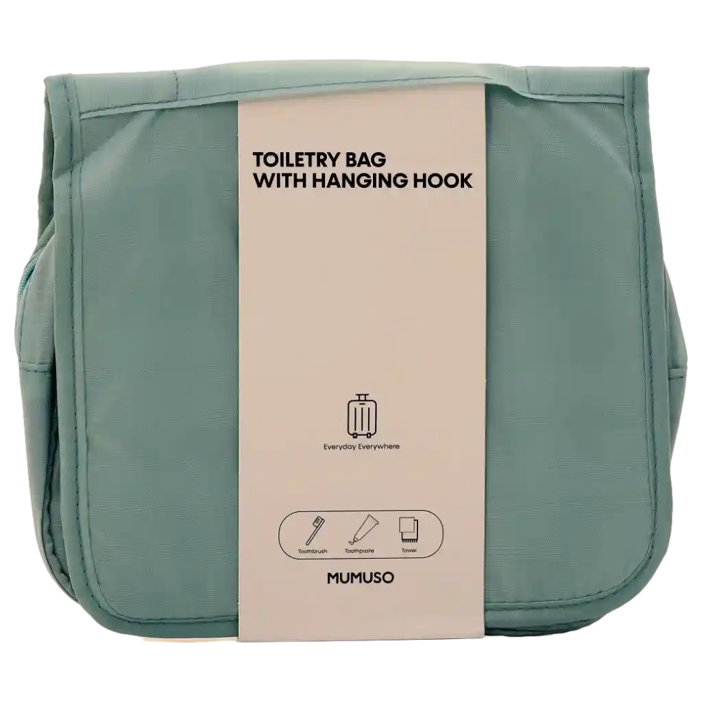 Kulturtasche mit Aufhängehaken aus Polyester, für Reise und Bad (Blau)