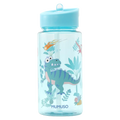 Kunststoff-Trinkflasche mit Dinosaurier-Design, 500 ml (Blau)