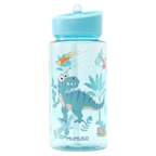 Kunststoff-Trinkflasche mit Dinosaurier-Design, 500 ml (Blau)
