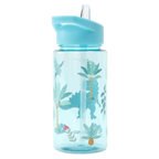 Kunststoff-Trinkflasche mit Dinosaurier-Design, 500 ml (Blau)