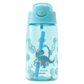 Kunststoff-Trinkflasche mit Dinosaurier-Design, 480 ml (Blau)
