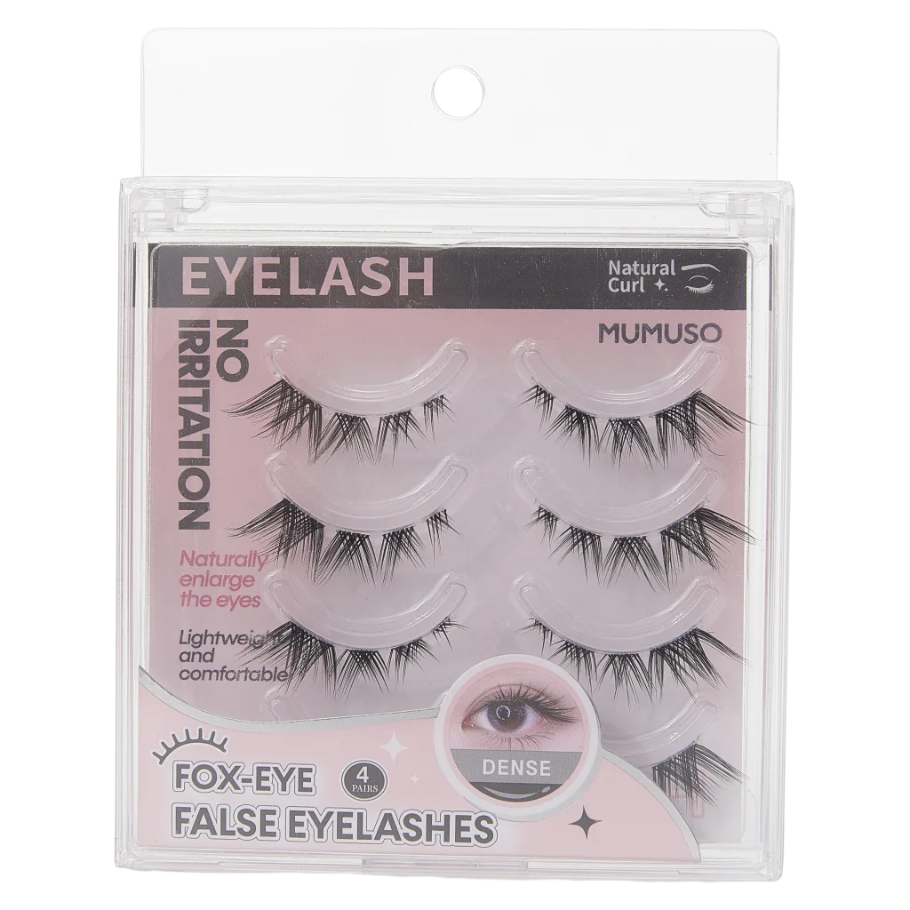 Fox-eye False Eyelashes (4 Pairs)