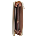 Lange Geldbörse mit strukturierter Oberfläche (Beige)