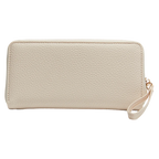 Lange Geldbörse mit strukturierter Oberfläche (Beige)