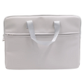 Laptoptasche aus PVC mit Reißverschluss (Grau)