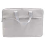 Laptoptasche aus PVC mit Reißverschluss (Grau)
