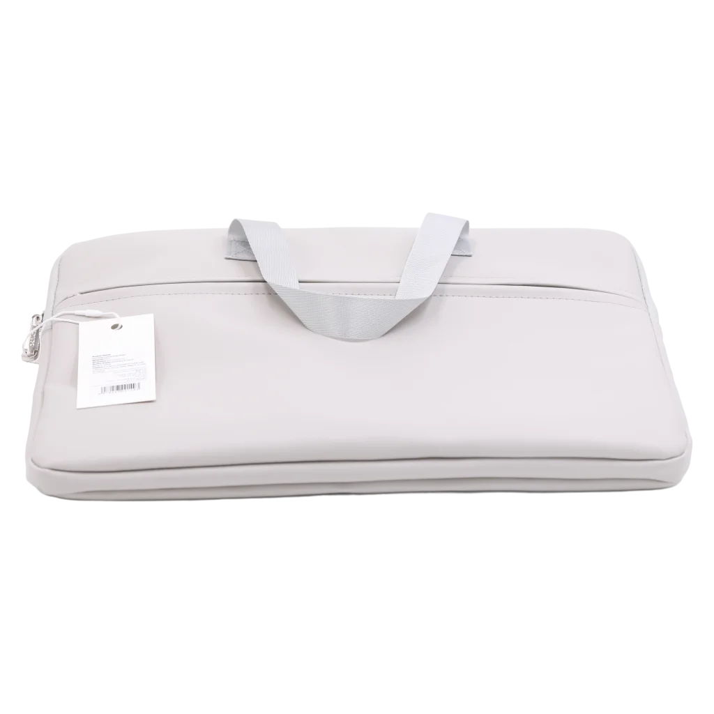 Laptoptasche aus PVC mit Reißverschluss (Grau)