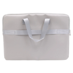 Laptoptasche aus PVC mit Reißverschluss (Grau)