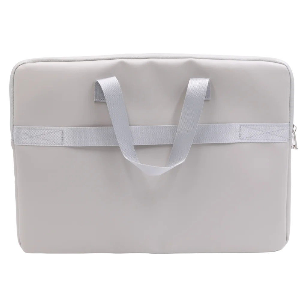 Laptoptasche aus PVC mit Reißverschluss (Grau)