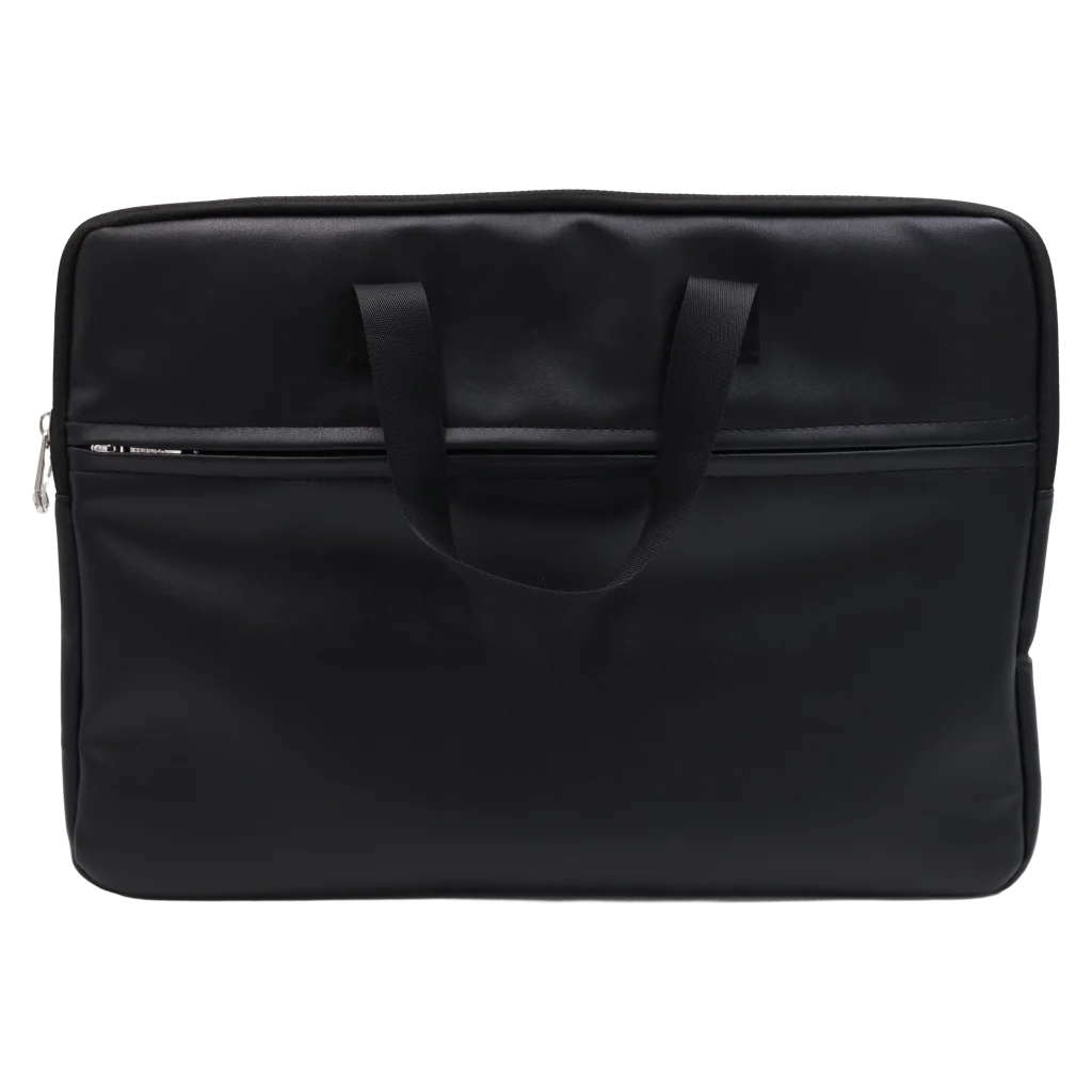 Tragbare Laptoptasche aus PVC für Notebooks (Schwarz)