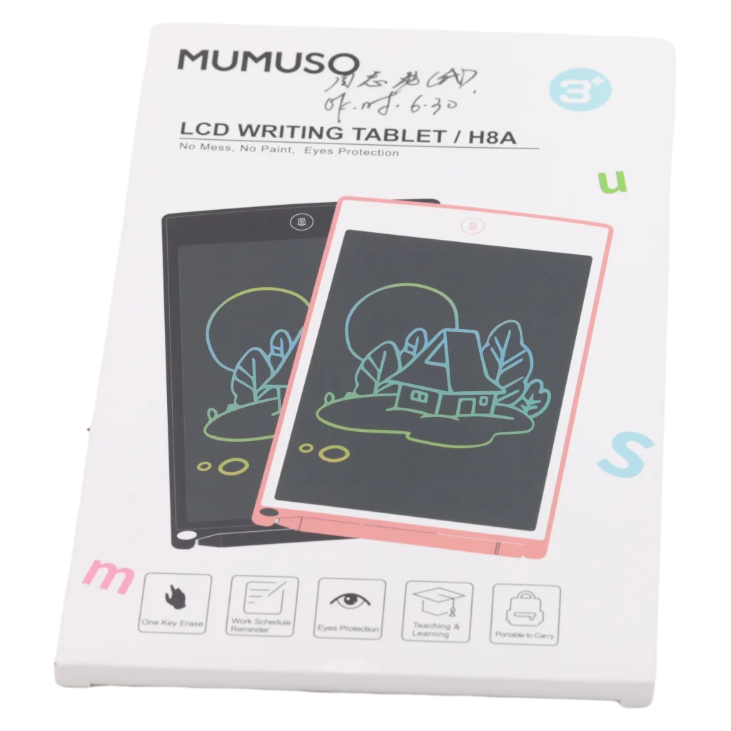 LCD-Schreibtablet aus Kunststoff und LCD für Kinder (Pink/Schwarz)