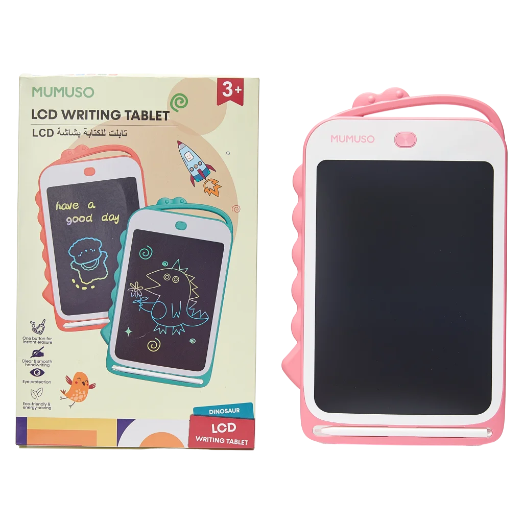 LCD Schreibtablett mit Dinosaurier-Design für Kinder (Rosa)