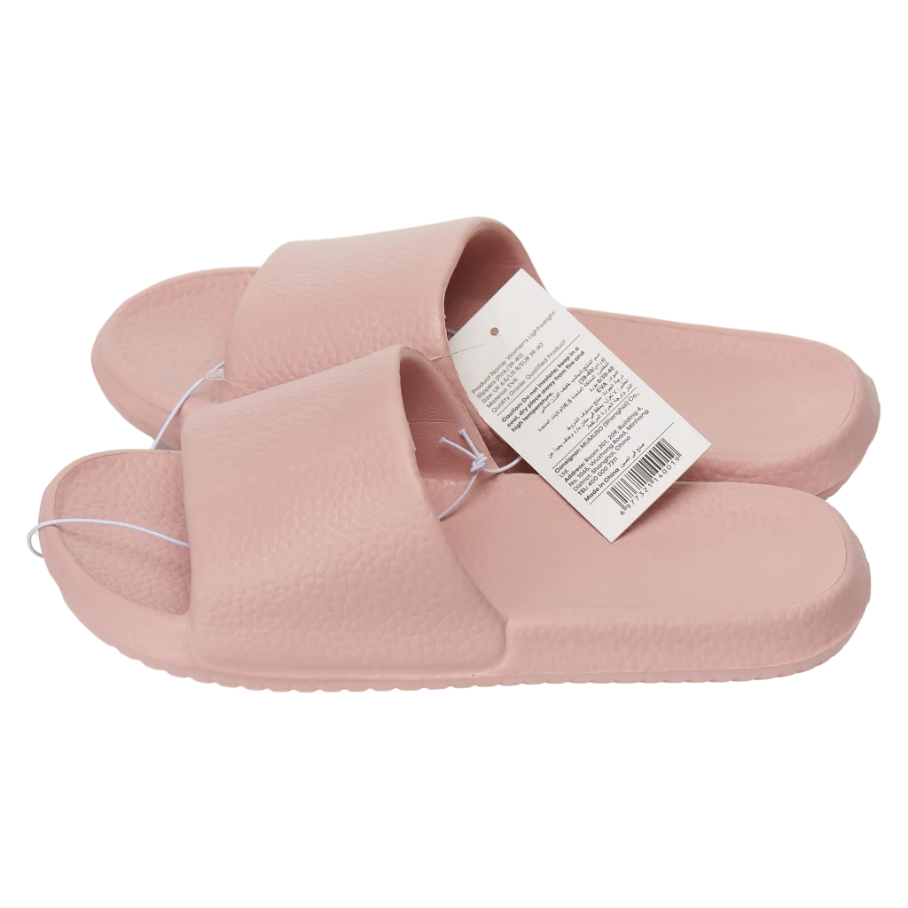 Leichte Damen Badeslipper für Alltag und Bad (Rosa, Größe 37-38)