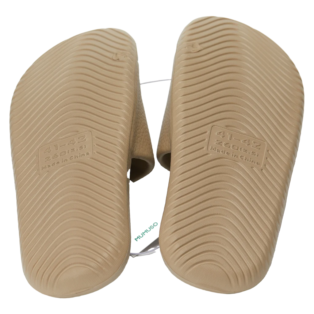 Leichte Herren Badeslipper aus EVA für Bad und Sauna (Khaki/41-42)