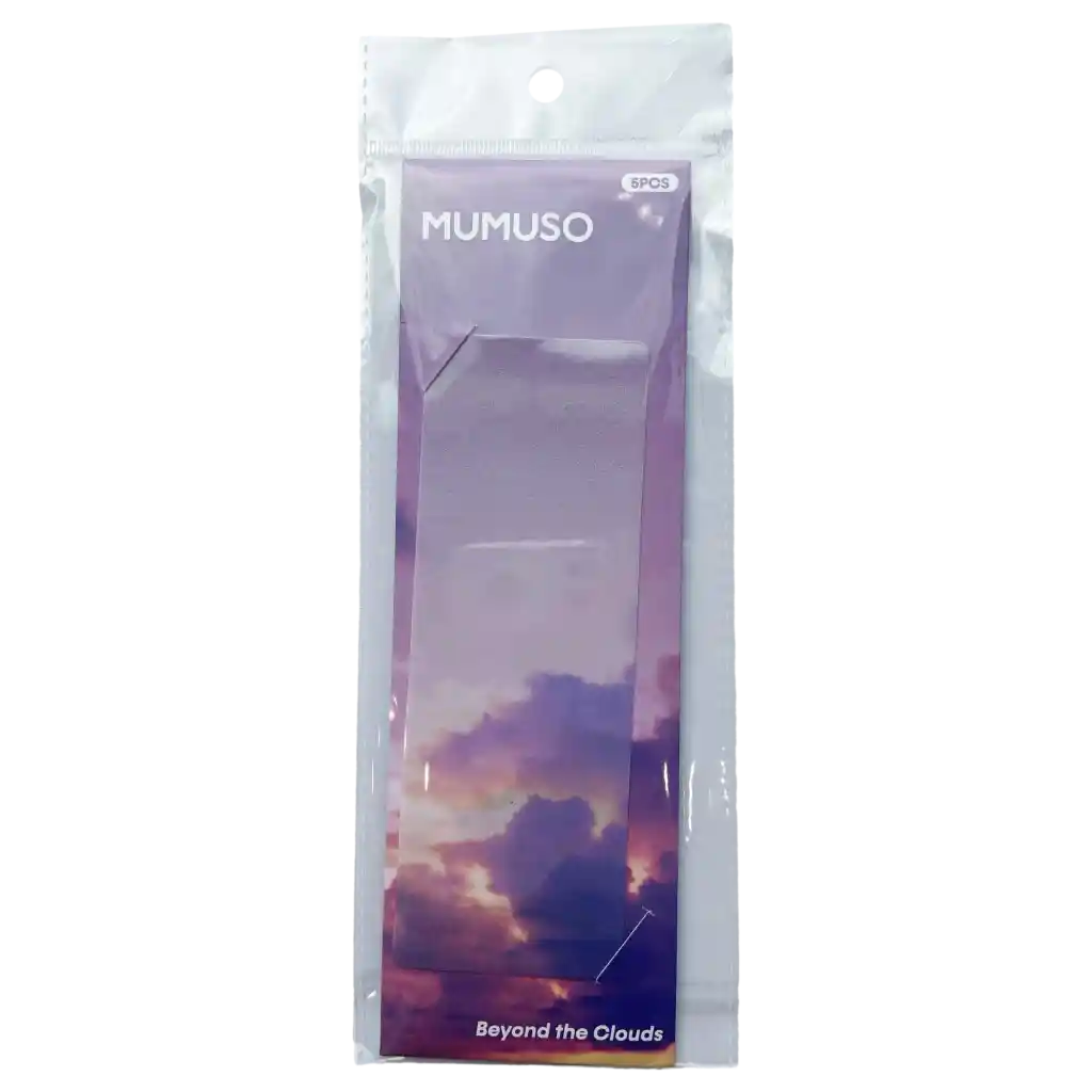5 transparente Lesezeichen mit Wolken-Design (Mehrfarbig)