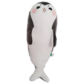 Großes Plüschtier mit Pinguin-Design, 90 cm (Grau/Weiß)