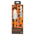 Lightning-zu-USB-A-Ladekabel mit 180-Grad-Rotationskopf aus ABS (Orange)