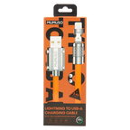 Lightning-zu-USB-A-Ladekabel mit 180-Grad-Rotationskopf aus ABS (Orange)