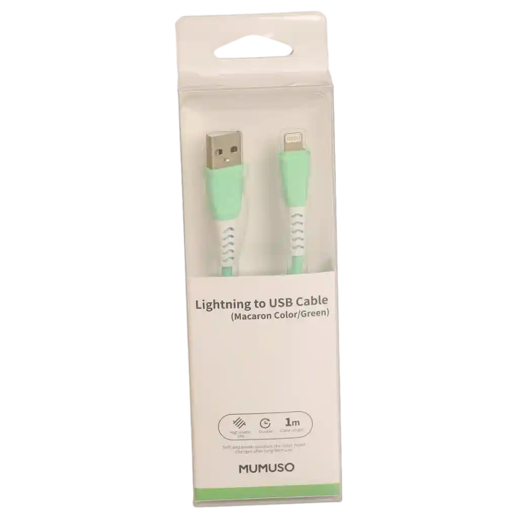 Lightning-zu-USB-Kabel aus TPE, 1 m (Grün)