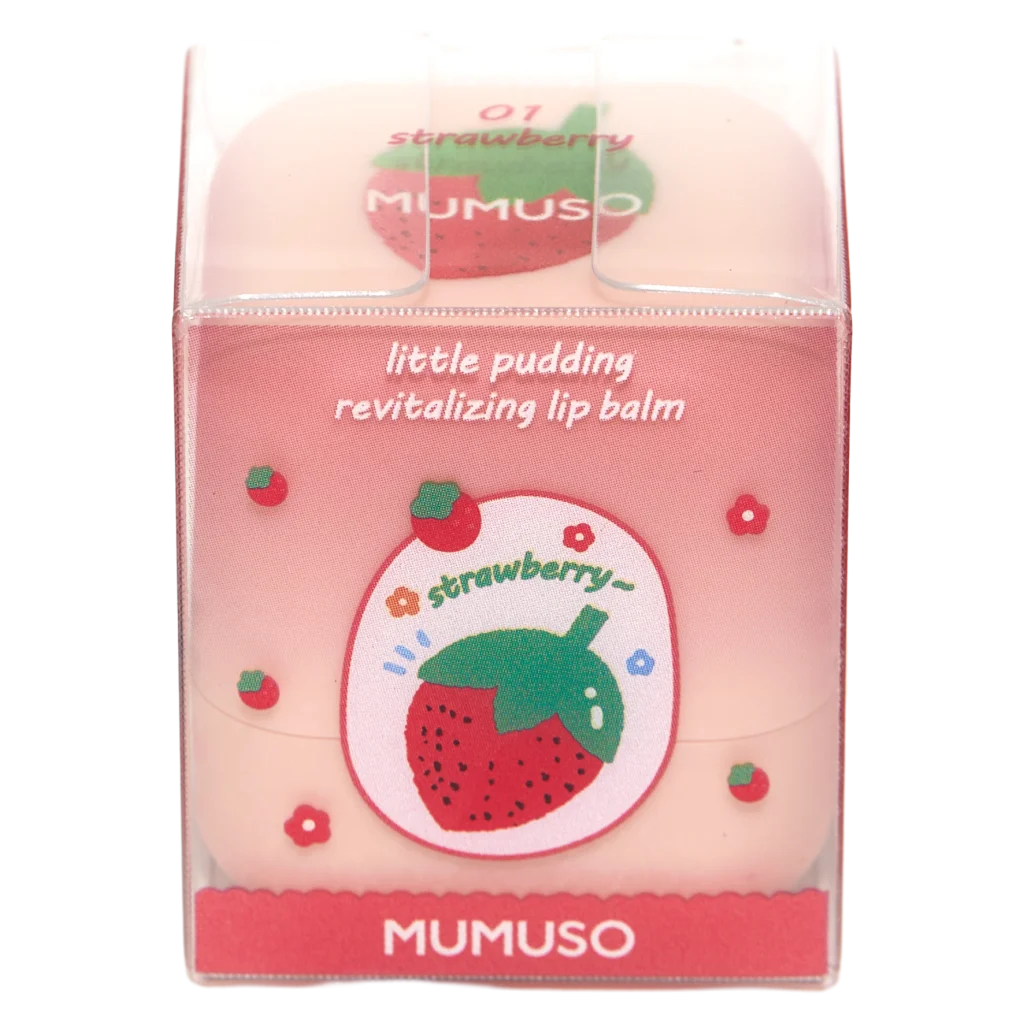 Little Pudding Revitalizing Lip Balm #01, Strawberry
