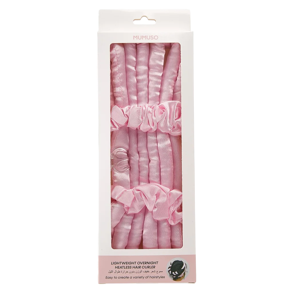 Leichter Lockenwickler für schonendes Haarstyling über Nacht (Rosa)