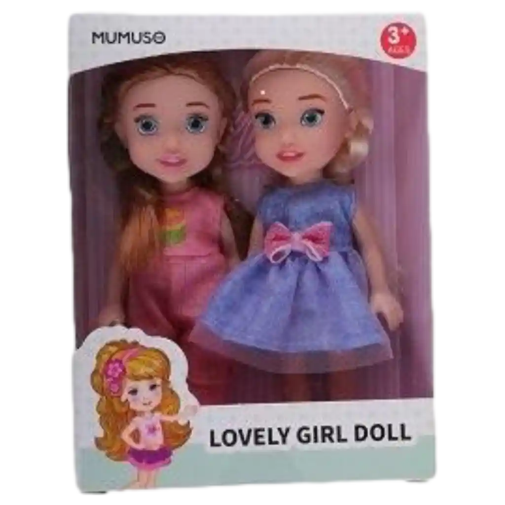 Plastikpuppe mit Mädchen-Design aus PVC/ABS (Mehrfarbig)