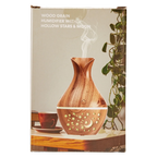 Luftbefeuchter mit Holzmaserung und Stern-/Mond-Design (Natur)