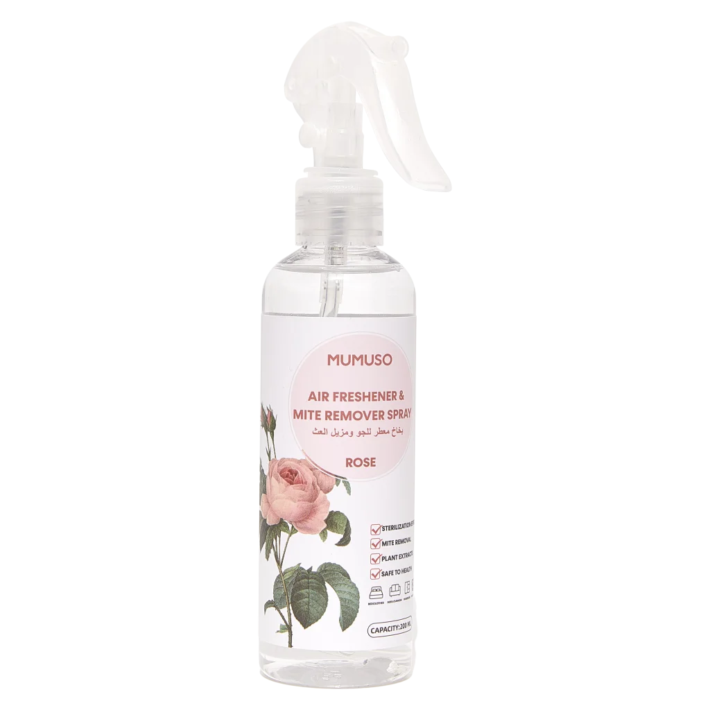 Lufterfrischer &amp; Milbenentferner Spray, 200 ml mit Rosenduft (Rose)