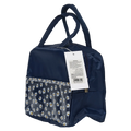 Lunch Bag aus Polyester mit Blumen-Print und isolierender Folie (Dunkelblau)