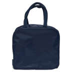 Lunch Bag aus Polyester mit Blumen-Print und isolierender Folie (Dunkelblau)