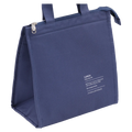 Lunch-Bag aus Stoff mit Aluminium-Innenfutter, große Kapazität (Navy Blau)