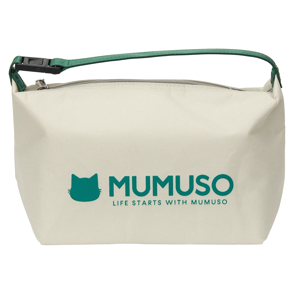 Lunch Bag isoliert mit Katzen-Design (Beige)