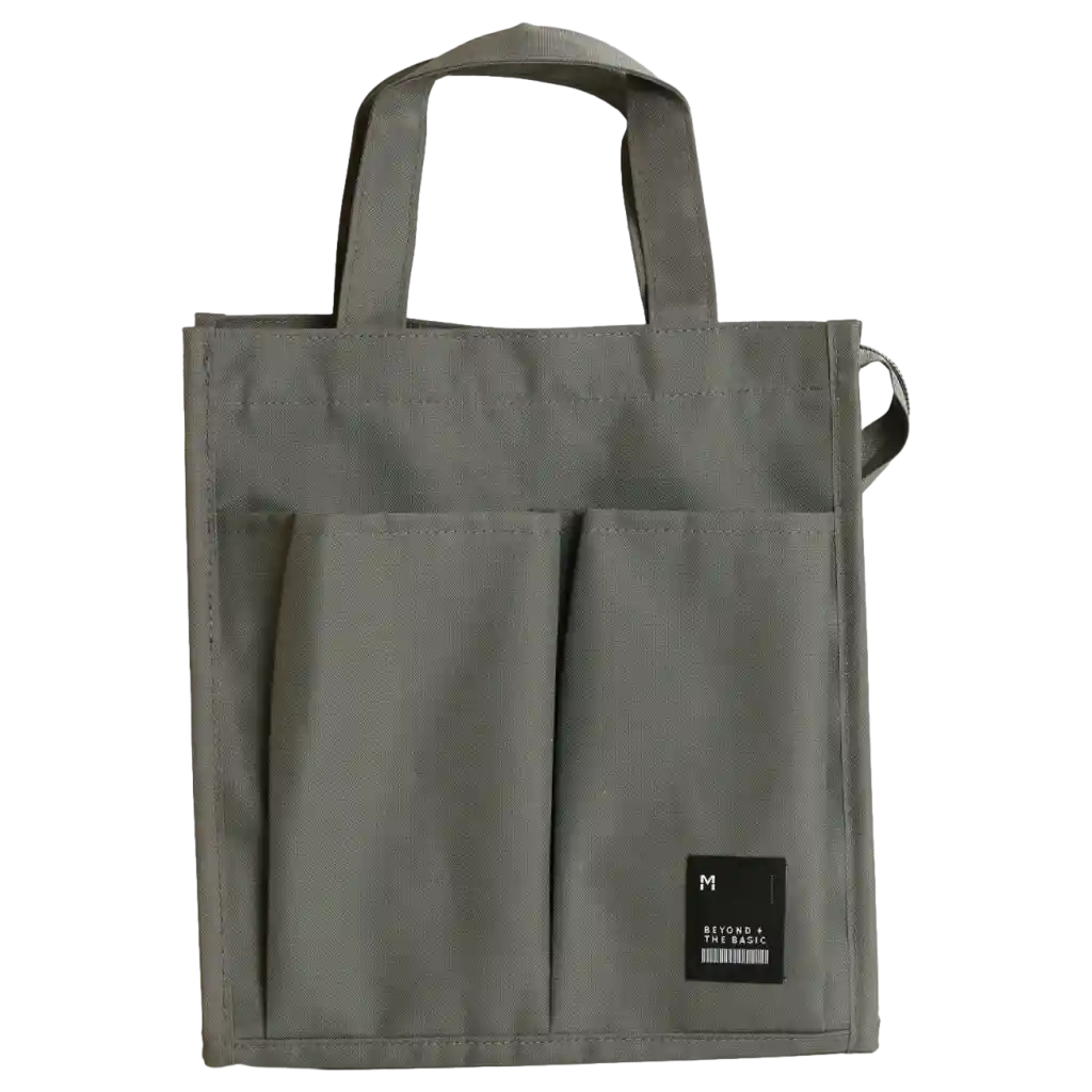 Lunchbag aus Stoff mit Aluminium-Innenfutter, große Kapazität (Grün)