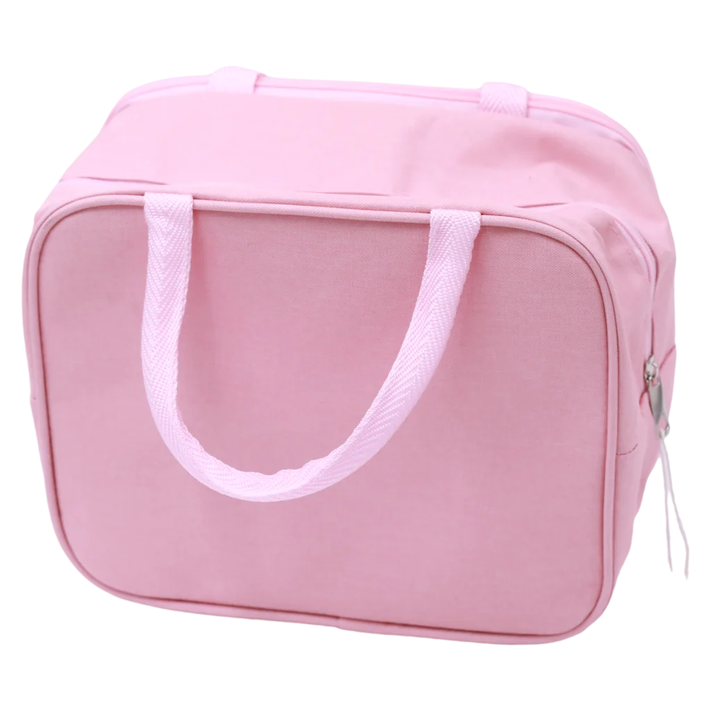 Lunchbag isoliert aus Polyester mit mehreren Fächern (Rosa)
