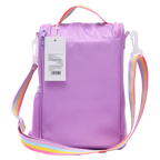 Lunchbag aus Köperstoff mit Einhorn-Design, tragbar (Lila)