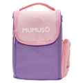Lunchbag aus Oxford-Stoff mit Aluminiumfolie, isoliert (Rosa/Lila)