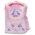Lunchbag aus Polyester-Baumwolle mit Katzen-Design (Rosa)