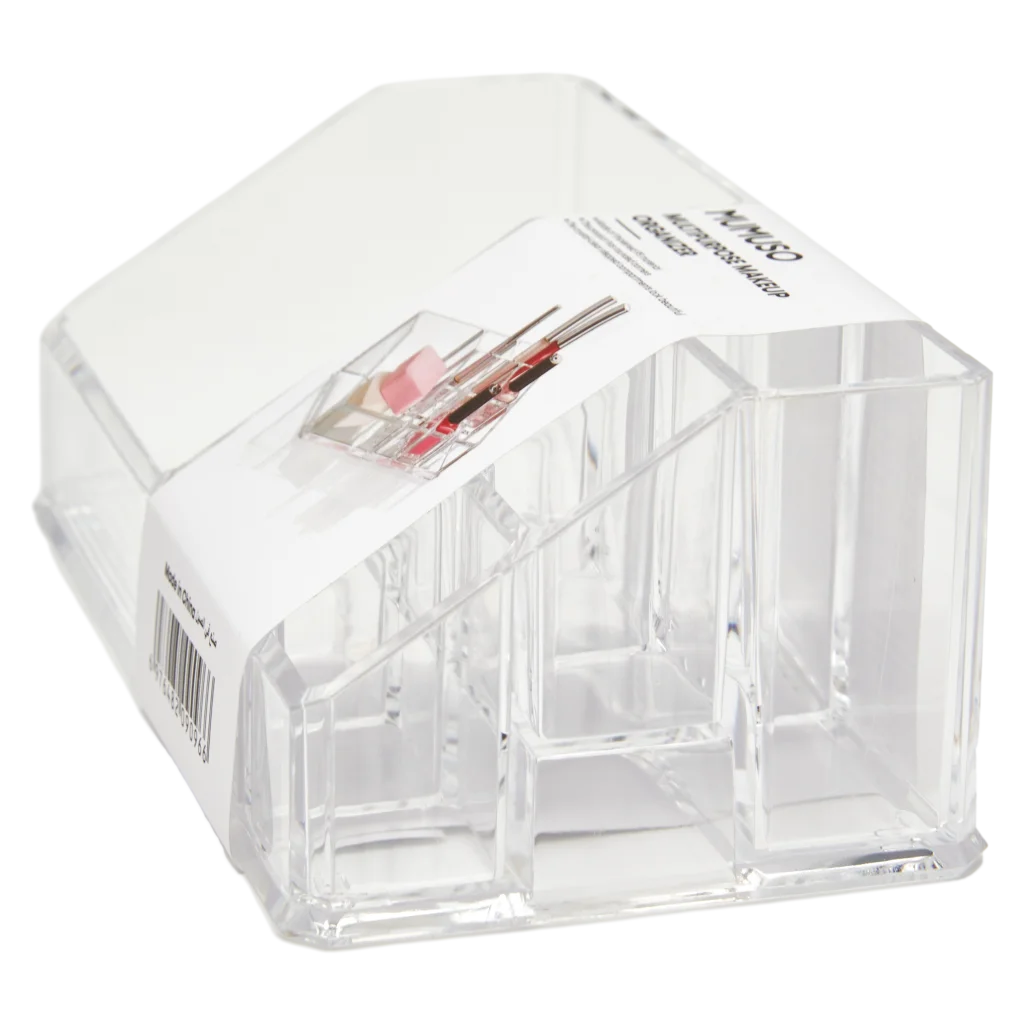 Make-up-Organizer aus Kunststoff, 9 Fächer (Klar)