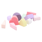 12er-Pack Make-up Schwämme aus hydrophilem Polyurethan für Gesichtspflege (Rosa/Lila/Gelb/Grün)