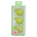 3er-Pack Make-up-Schwämme aus Polyurethan mit Avocado-Design (Grün)