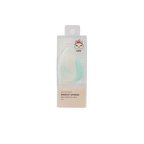 Make-up Schwamm aus hydrophilem Polyurethan in Tropfenform (Rosa/Grün)