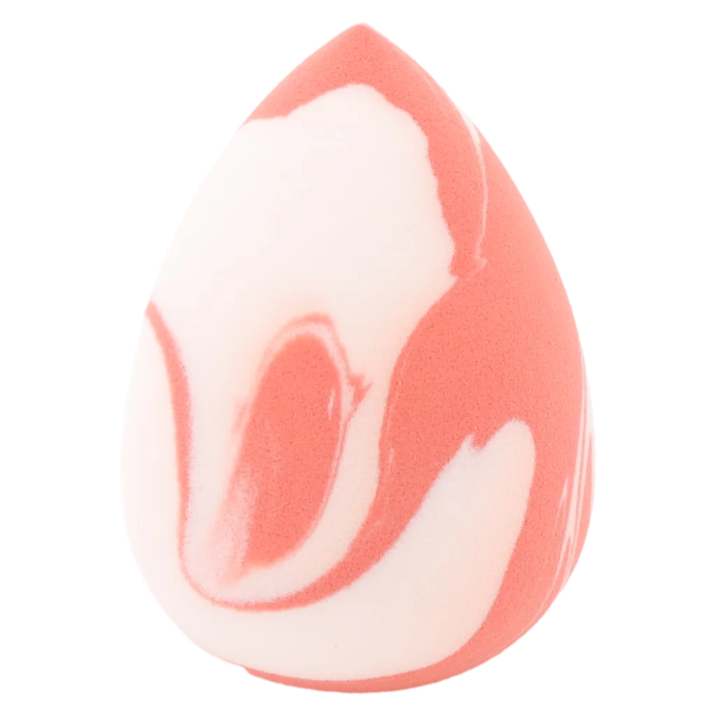 Make-up Schwamm aus Polyurethan mit Lachs-Design (Mehrfarbig)
